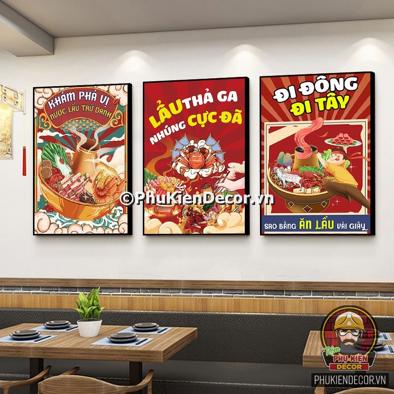 Tranh slogan trang trí quán ăn hài hước, vui nhộn Tranh slogan trang trí quán ăn hài hước, vui nhộn