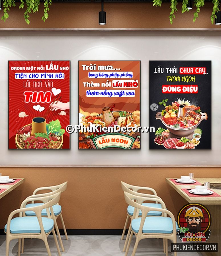 Tranh slogan trang trí quán ăn hài hước, vui nhộn Tranh slogan trang trí quán ăn hài hước, vui nhộn