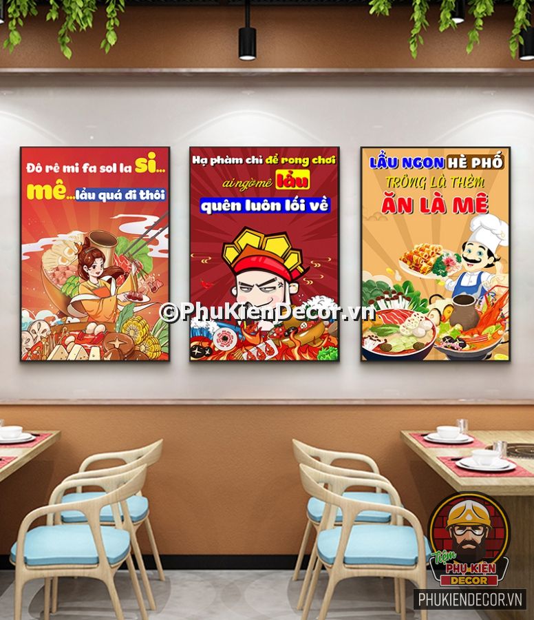 Tranh slogan trang trí quán ăn hài hước, vui nhộn Tranh slogan trang trí quán ăn hài hước, vui nhộn