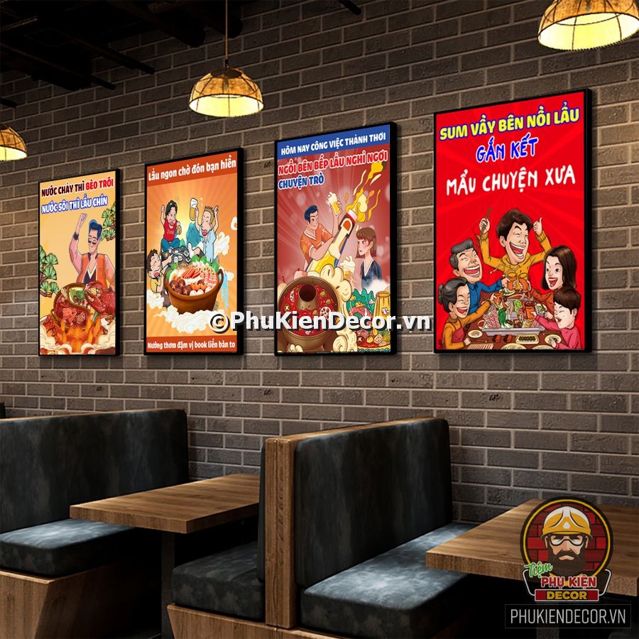 Tranh slogan trang trí quán ăn hài hước, vui nhộn Tranh slogan trang trí quán ăn hài hước, vui nhộn