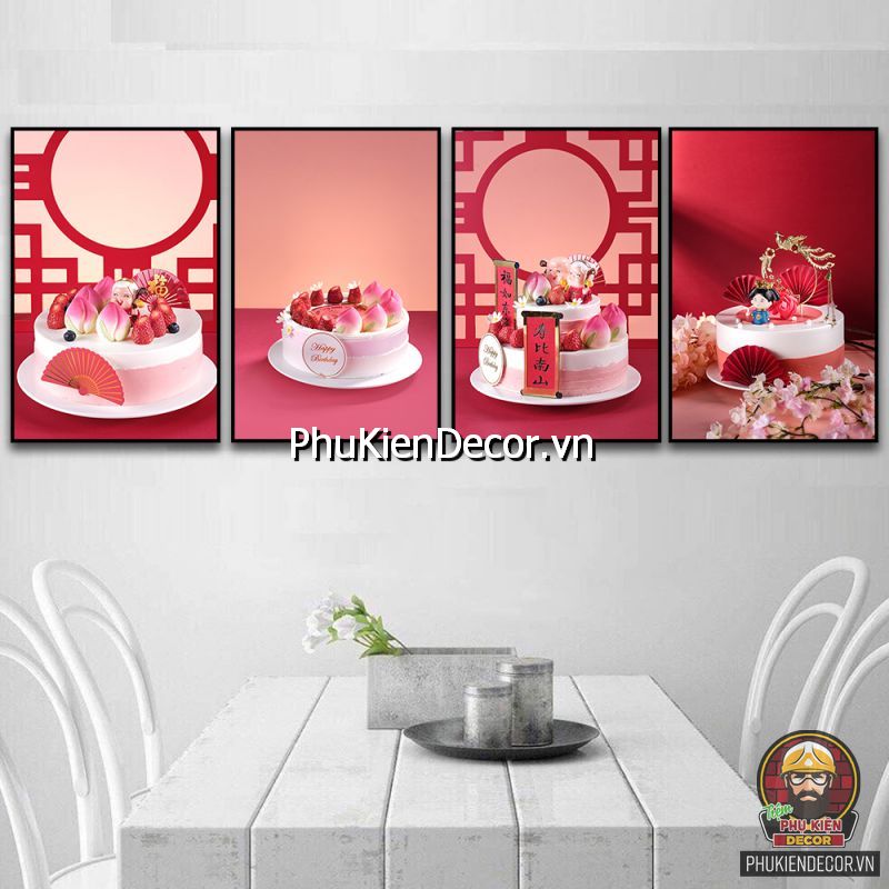 Sử dụng tranh tiệm bánh kem trang trí treo tường phổ biến Sử dụng tranh tiệm bánh kem trang trí treo tường phổ biến