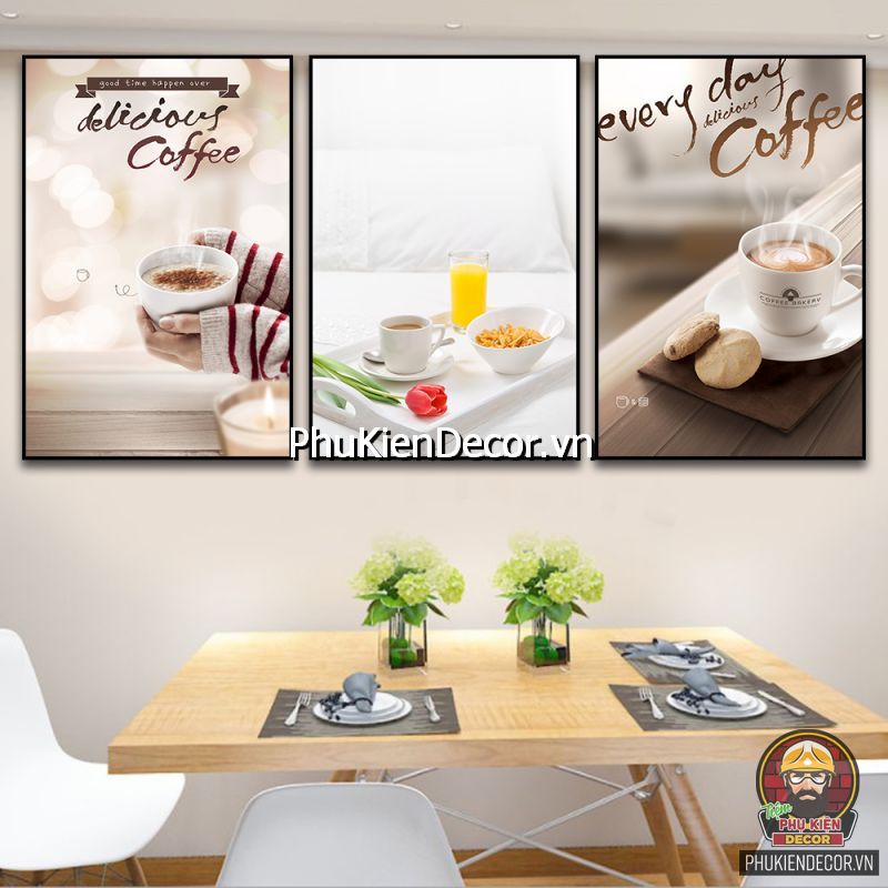 Mẫu tranh treo tường quán bánh ngọt thông dụng Mẫu tranh treo tường quán bánh ngọt thông dụng