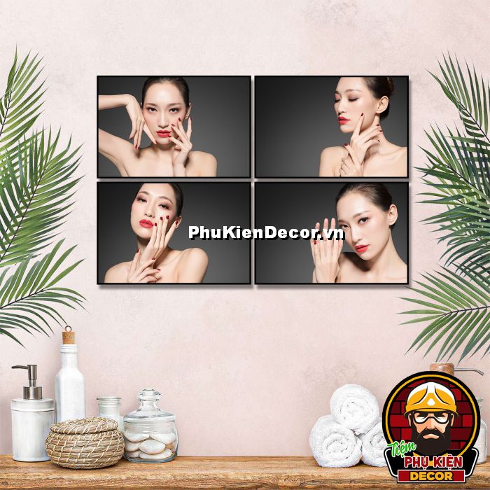 Tranh trang điểm được lựa chọn phù hợp với không gian sẽ tạo sự nhất quán, hài hòa Tranh trang điểm được lựa chọn phù hợp với không gian sẽ tạo sự nhất quán, hài hòa