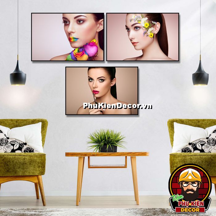 Tranh trang điểm đẹp giúp không gian tiệm makeup thêm thu hút Tranh trang điểm đẹp giúp không gian tiệm makeup thêm thu hút