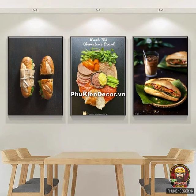 Tranh trang trí tiệm bánh mì tô điểm không gian bánh mì thêm phần nổi bật, thu hút Tranh trang trí tiệm bánh mì tô điểm không gian bánh mì thêm phần nổi bật, thu hút