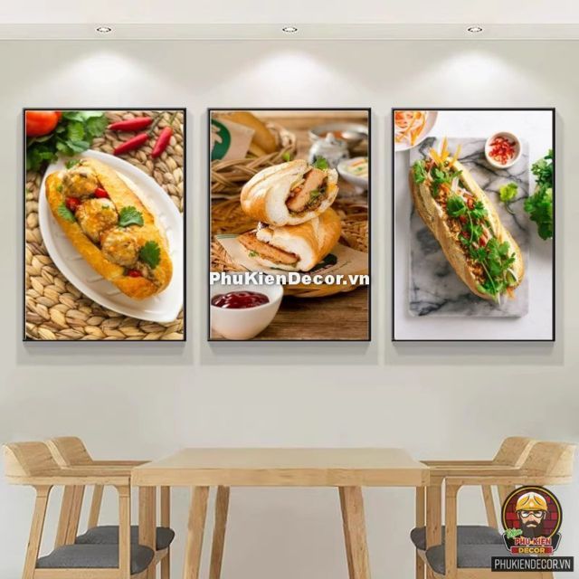 Tranh trang trí tiệm bánh mì tô điểm không gian bánh mì thêm phần nổi bật, thu hút Tranh trang trí tiệm bánh mì tô điểm không gian bánh mì thêm phần nổi bật, thu hút