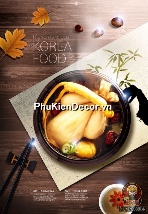 Tranh trang trí chủ đề ẩm thực, món ăn, đặc sản Hàn Quốc  Tranh trang trí chủ đề ẩm thực, món ăn, đặc sản Hàn Quốc