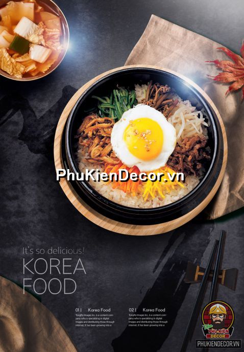 Tranh trang trí chủ đề ẩm thực, món ăn, đặc sản Hàn Quốc  Tranh trang trí chủ đề ẩm thực, món ăn, đặc sản Hàn Quốc