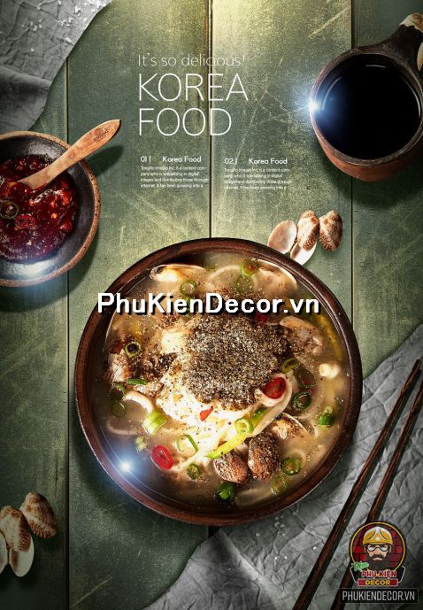 Tranh trang trí chủ đề ẩm thực, món ăn, đặc sản Hàn Quốc  Tranh trang trí chủ đề ẩm thực, món ăn, đặc sản Hàn Quốc