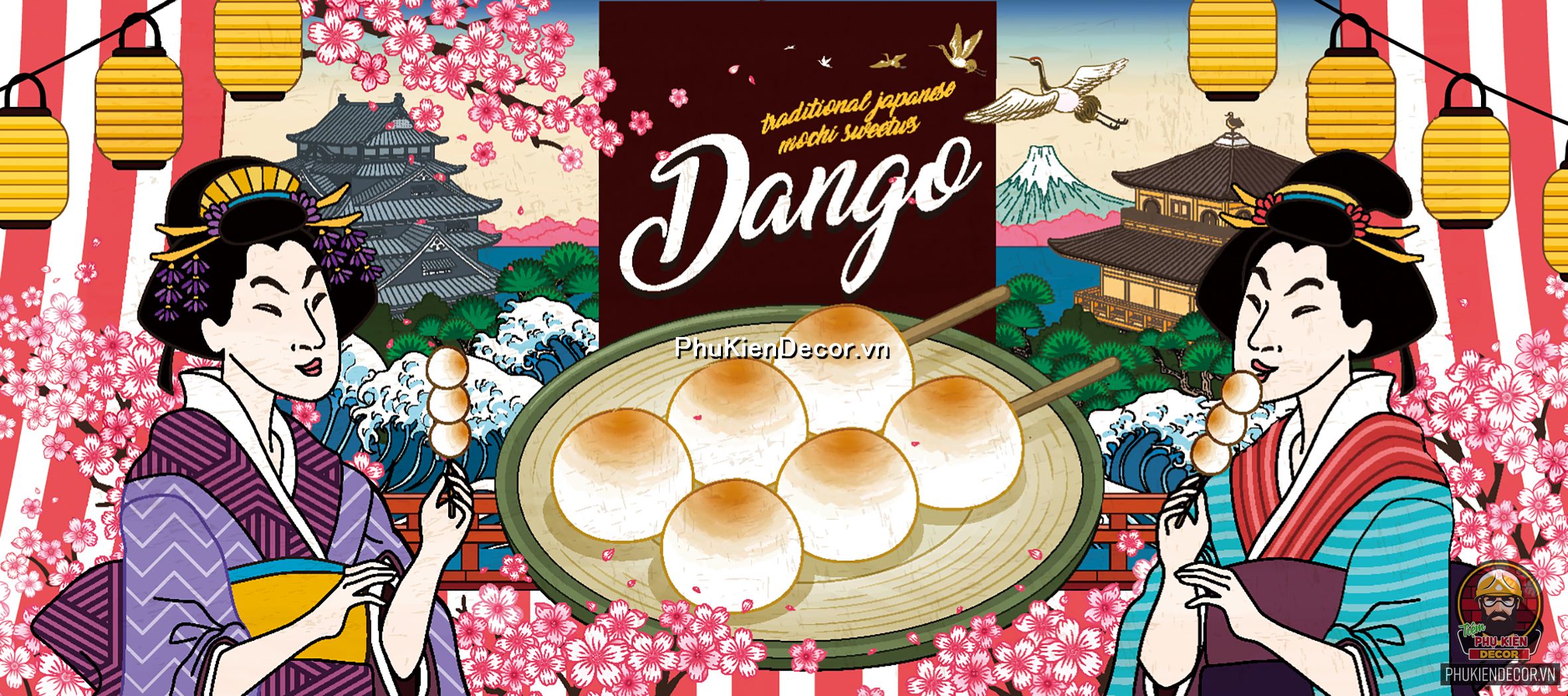 Tranh trang trí chủ đề về ẩm thực, món ăn, đặc sản Nhật bản Tranh trang trí chủ đề về ẩm thực, món ăn, đặc sản Nhật bản