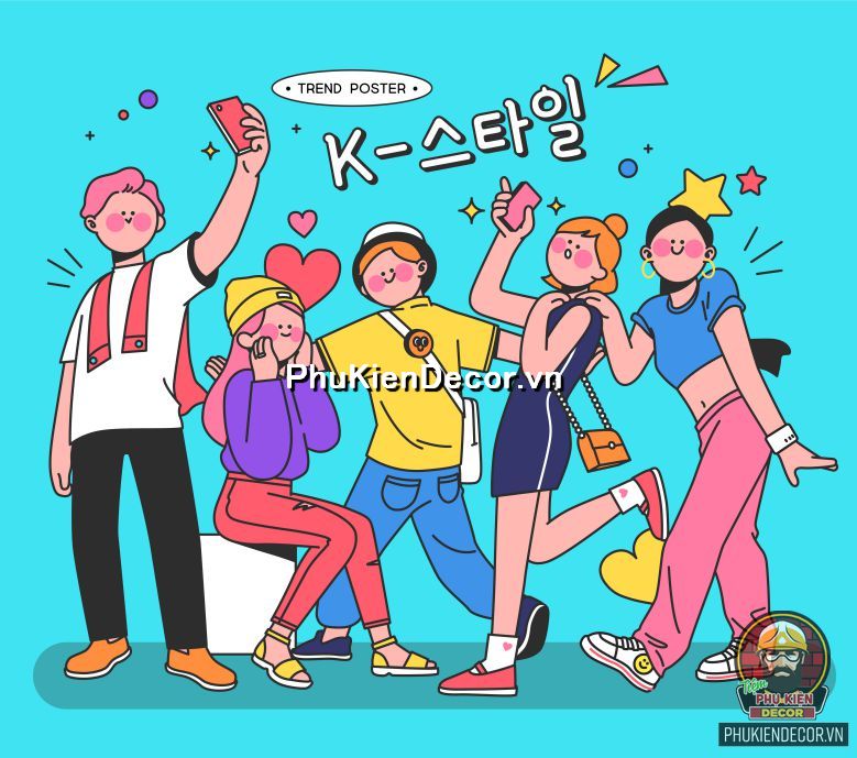 Tranh trang trí chủ đề về ăn hóa, con người đất nước Hàn Quốc xưa và nay  Tranh trang trí chủ đề về ăn hóa, con người đất nước Hàn Quốc xưa và nay