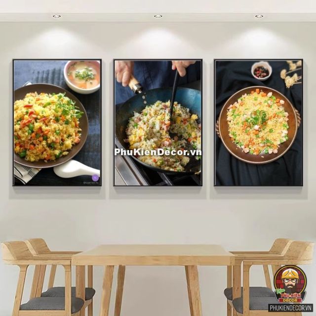 Tranh cơm chiên dương châu - món ăn gần gũi với người dân Việt Nam Tranh cơm chiên dương châu - món ăn gần gũi với người dân Việt Nam