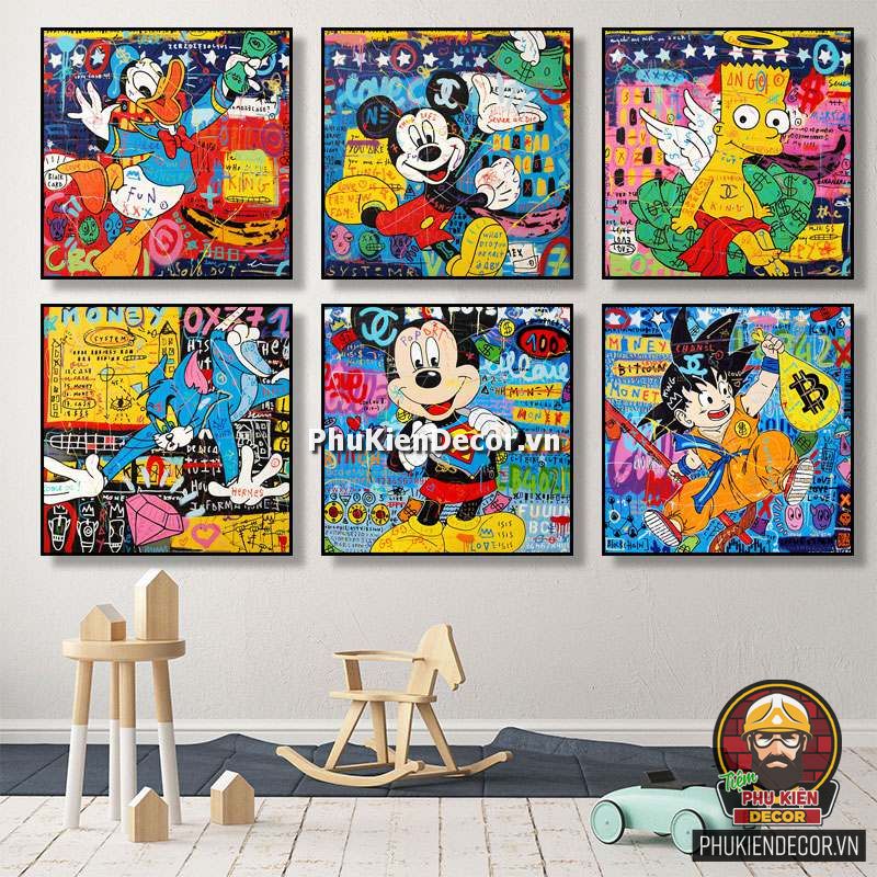 Tranh trang trí Graffiti độc đáo, nghệ thuật Tranh trang trí Graffiti độc đáo, nghệ thuật