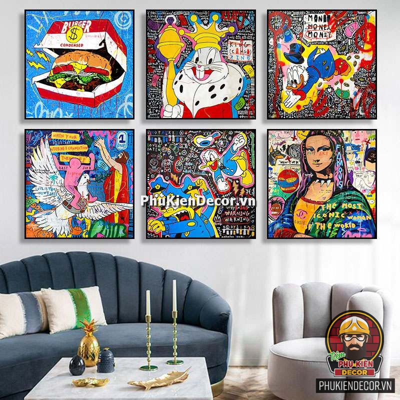 Tranh trang trí Graffiti độc đáo, nghệ thuật Tranh trang trí Graffiti độc đáo, nghệ thuật