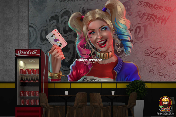 Tranh trang trí Harley Quiin Tranh trang trí Harley Quiin