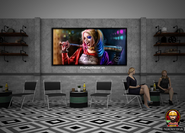 Tranh trang trí Harley Quiin Tranh trang trí Harley Quiin