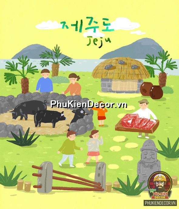 Tranh trang trí nhà hàng Hàn Quốc với chủ đề phong cảnh đẹp Tranh trang trí nhà hàng Hàn Quốc với chủ đề phong cảnh đẹp