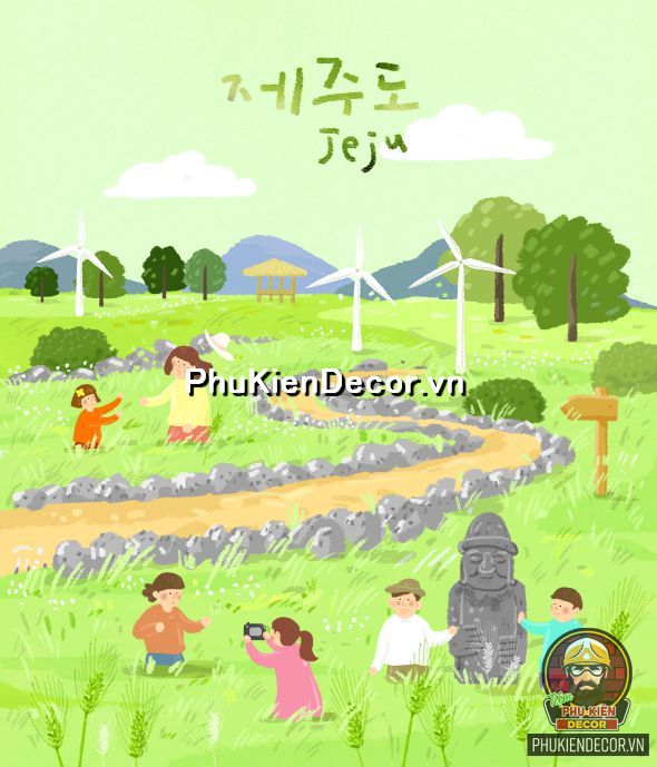 Tranh trang trí nhà hàng Hàn Quốc với chủ đề phong cảnh đẹp Tranh trang trí nhà hàng Hàn Quốc với chủ đề phong cảnh đẹp