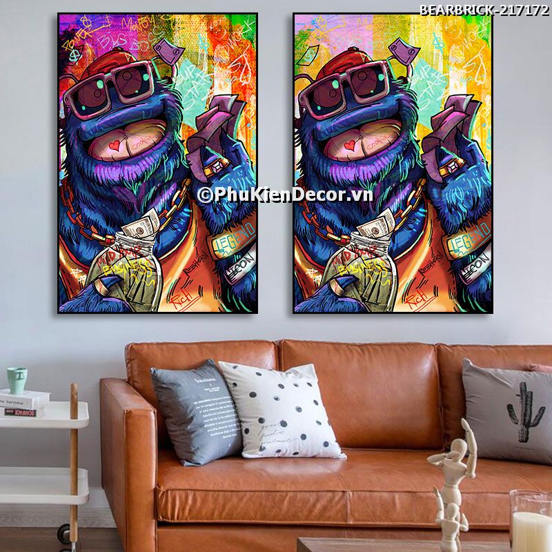 Tranh trang trí phong cạch Bear Break tạo không gian hiện đại, trẻ trung, năng động Tranh trang trí phong cạch Bear Break tạo không gian hiện đại, trẻ trung, năng động