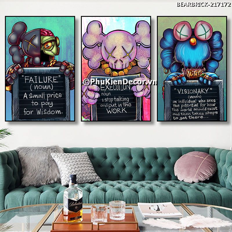 Tranh trang trí phong cạch Bear Break tạo không gian hiện đại, trẻ trung, năng động Tranh trang trí phong cạch Bear Break tạo không gian hiện đại, trẻ trung, năng động