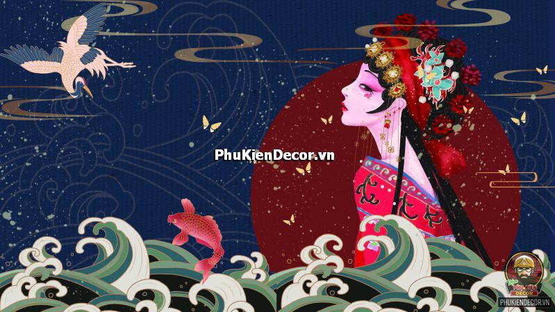 Mẫu tranh trang trí quán ăn Trung Hoa độc đáo giúp không gian càng thêm nổi bật hơn khi thực khách ghé quán của bạn Mẫu tranh trang trí quán ăn Trung Hoa độc đáo giúp không gian càng thêm nổi bật hơn khi thực khách ghé quán của bạn