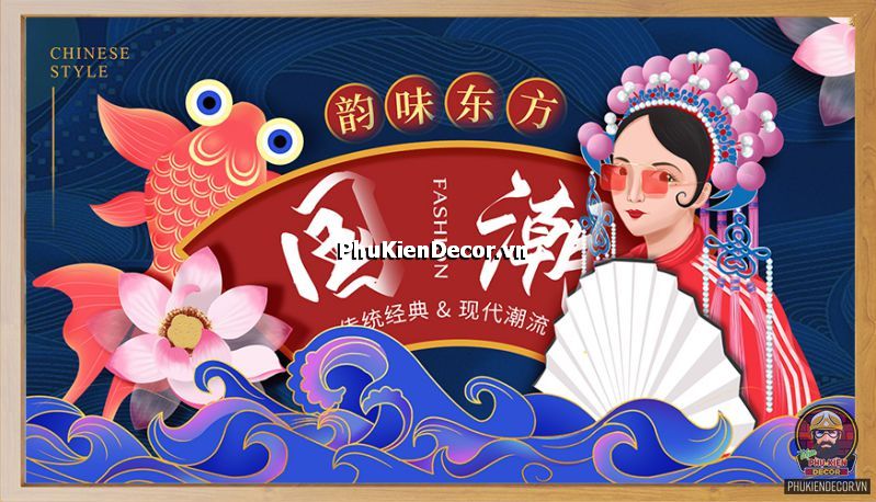 Mẫu tranh trang trí quán ăn Trung Hoa độc đáo giúp không gian càng thêm nổi bật hơn khi thực khách ghé quán của bạn Mẫu tranh trang trí quán ăn Trung Hoa độc đáo giúp không gian càng thêm nổi bật hơn khi thực khách ghé quán của bạn