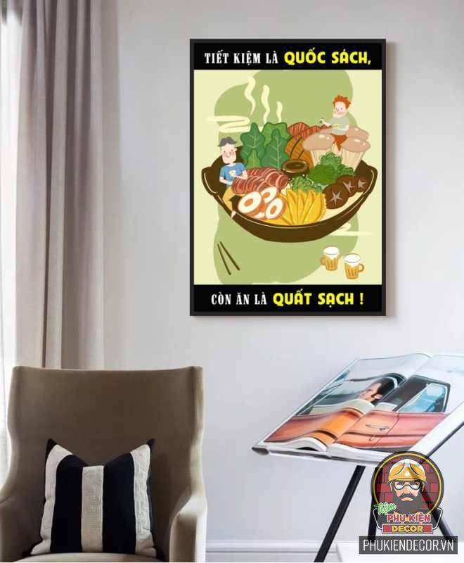 Tranh trang trí quán ăn vặt đẹp mắt Tranh trang trí quán ăn vặt đẹp mắt