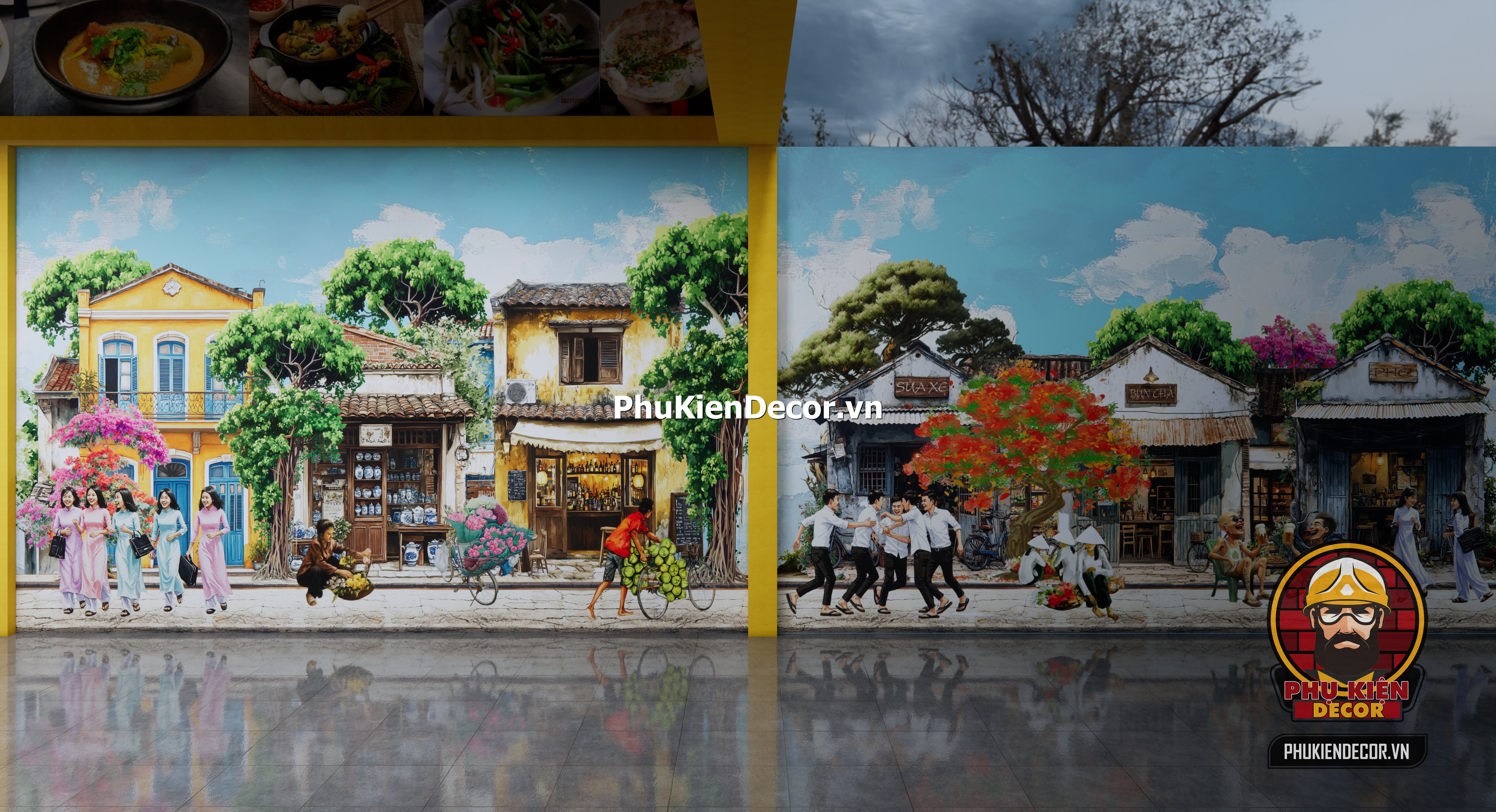 tranh trang trí mô hình quán ăn bia hơi Hà Nội, gợi nhớ lại ký ức tuổi thơ tranh trang trí mô hình quán ăn bia hơi Hà Nội, gợi nhớ lại ký ức tuổi thơ