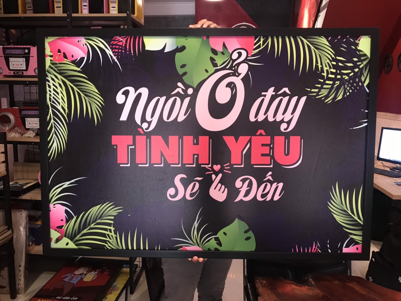 Tranh trang trí quán Cafe Beer treo tường checkin sống ảo Tranh trang trí quán Cafe Beer treo tường checkin sống ảo