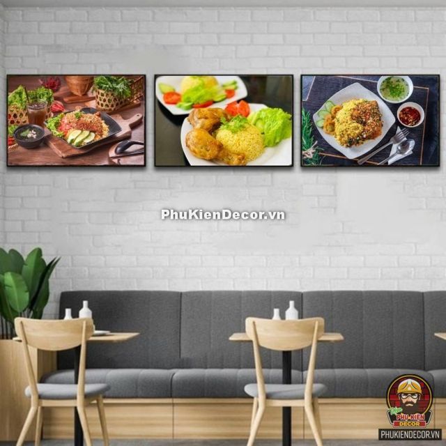 Tranh treo tường quán cơm gà xối mỡ là món ăn ngon phổ biến của người Việt Nam Tranh treo tường quán cơm gà xối mỡ là món ăn ngon phổ biến của người Việt Nam