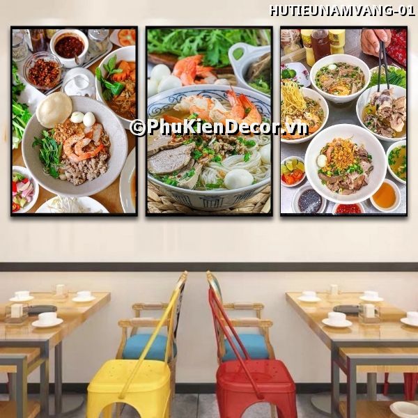 Tranh trang trí quán hủ tiếu nam vang thu hút, lôi cuốn thực khách Tranh trang trí quán hủ tiếu nam vang thu hút, lôi cuốn thực khách