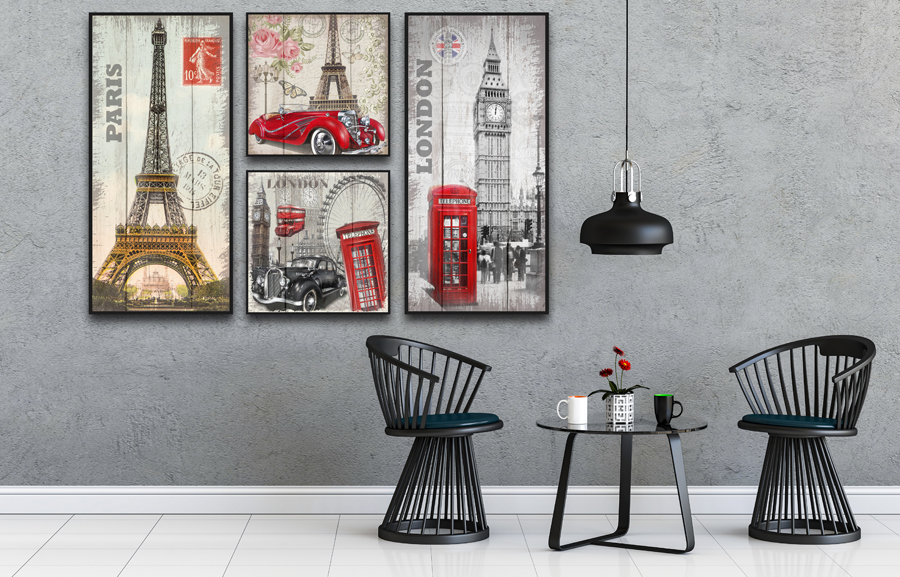 Tranh treo tường trang trí quán cafe, bia phong cách cổ điển  Tranh treo tường trang trí quán cafe, bia phong cách cổ điển