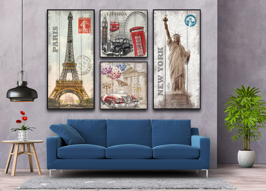 Tranh treo tường trang trí quán cafe, bia phong cách cổ điển  Tranh treo tường trang trí quán cafe, bia phong cách cổ điển