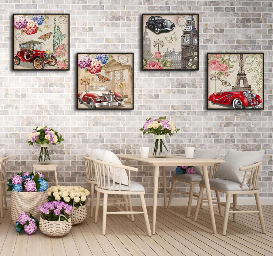 Tranh treo tường trang trí quán cafe, bia phong cách cổ điển  Tranh treo tường trang trí quán cafe, bia phong cách cổ điển