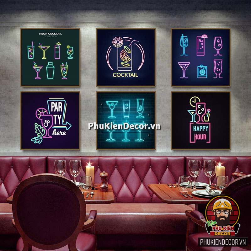 Tranh trang trí Quán Rượu, Bar, Pub kiểu Led Neon Sign Tranh trang trí Quán Rượu, Bar, Pub kiểu Led Neon Sign