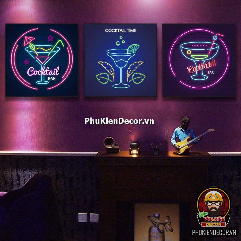 Tranh trang trí Quán Rượu, Bar, Pub kiểu Led Neon Sign Tranh trang trí Quán Rượu, Bar, Pub kiểu Led Neon Sign