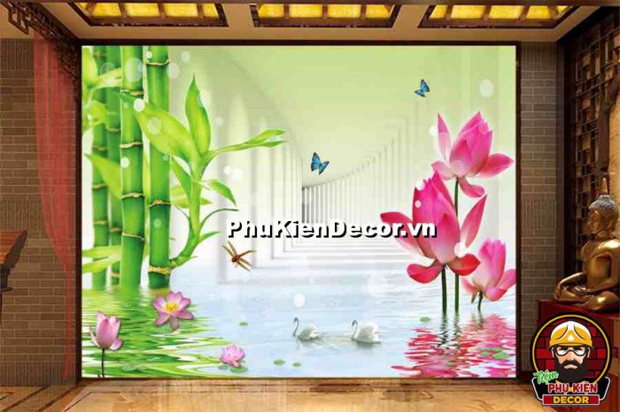 Tranh trang trí spa hình ảnh spa Đông y, nguyên liệu thảo dược an toàn, tự nhiên