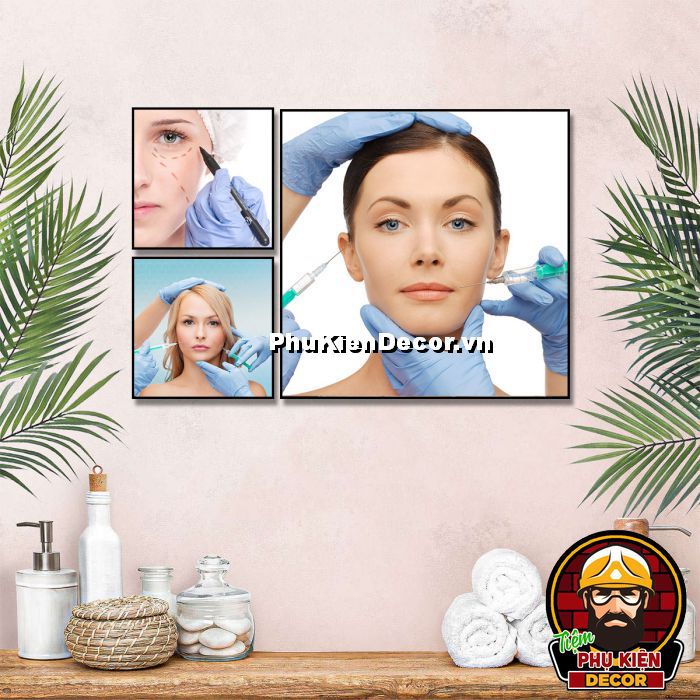 Tranh trang trí thẩm mỹ viện có yếu tố y tế giúp tăng độ tin cậy, chuyên nghiệp Tranh trang trí thẩm mỹ viện có yếu tố y tế giúp tăng độ tin cậy, chuyên nghiệp