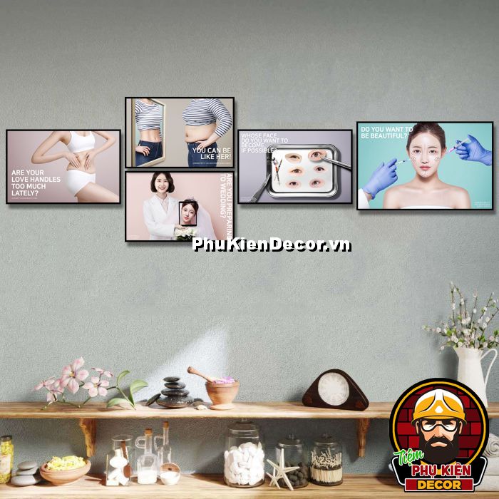 Tranh trang trí thẩm mỹ viện góp phần truyền tải thông điệp, tạo sự an tam cho khách hàng Tranh trang trí thẩm mỹ viện góp phần truyền tải thông điệp, tạo sự an tam cho khách hàng