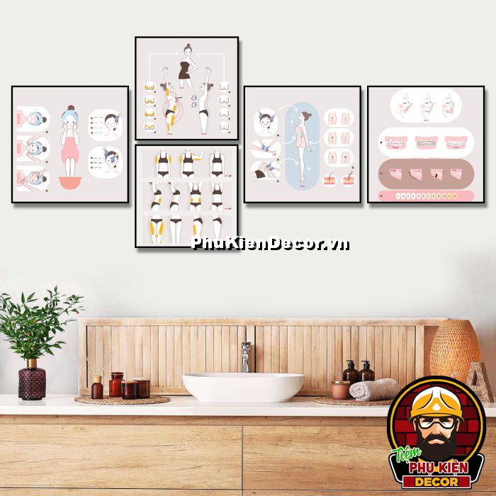 Tranh trang trí thẩm mỹ viện góp phần truyền tải thông điệp, tạo sự an tam cho khách hàng Tranh trang trí thẩm mỹ viện góp phần truyền tải thông điệp, tạo sự an tam cho khách hàng