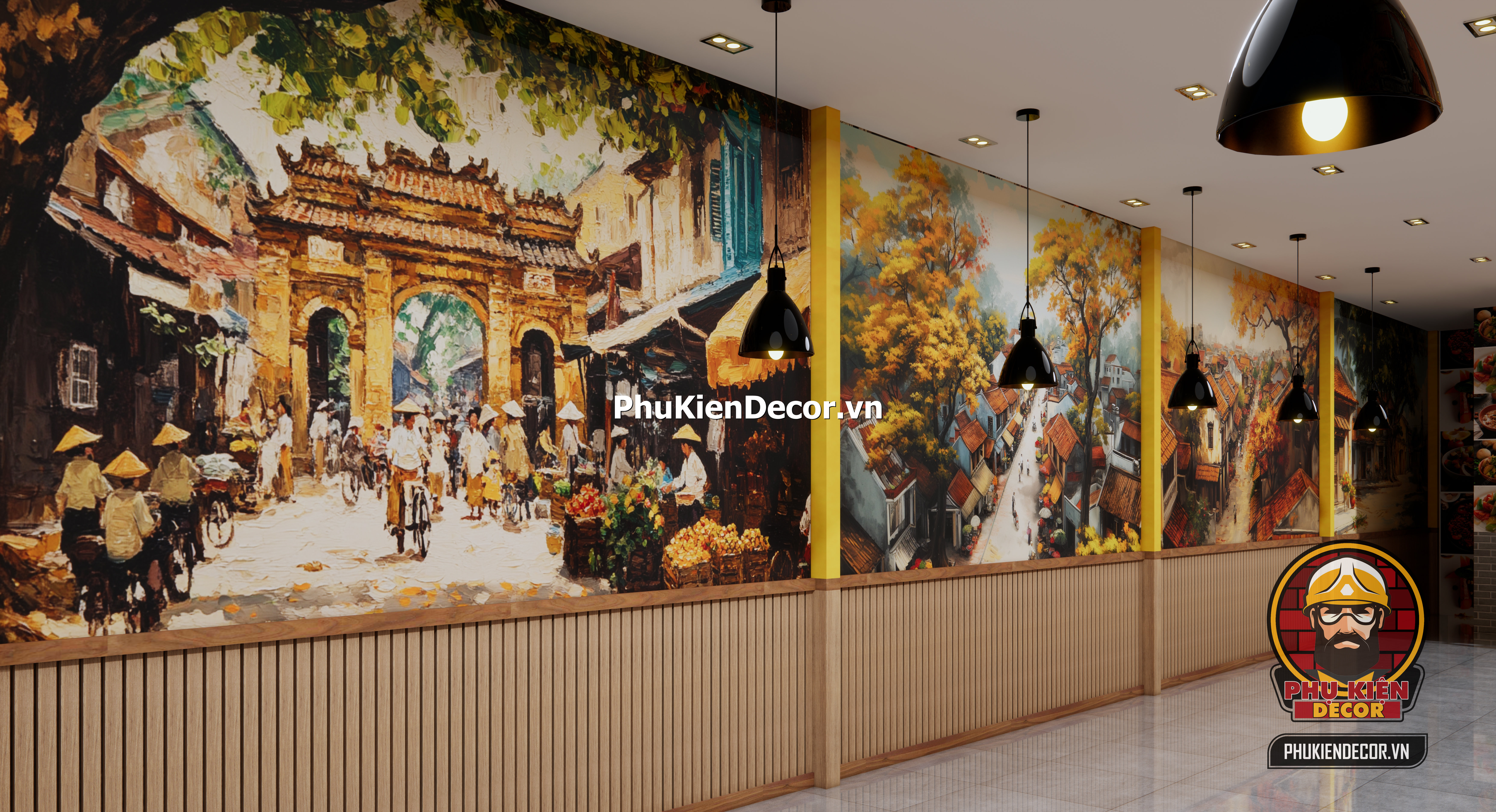 Tranh trang trí theo phong cach Hà Nội xưa,đưa ta trở về quá khứ Tranh trang trí theo phong cach Hà Nội xưa,đưa ta trở về quá khứ