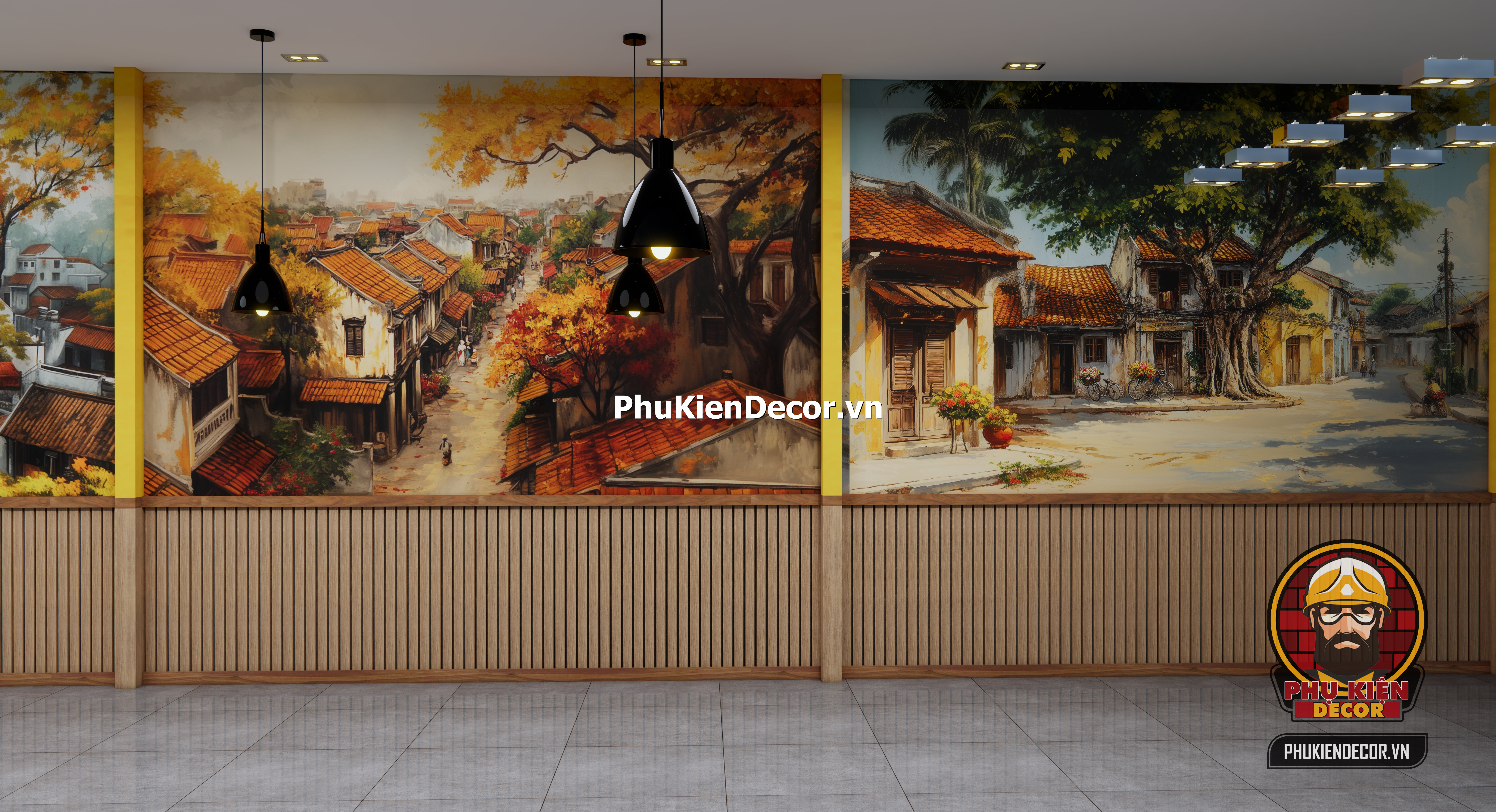 Tranh trang trí theo phong cach Hà Nội xưa,đưa ta trở về quá khứ Tranh trang trí theo phong cach Hà Nội xưa,đưa ta trở về quá khứ