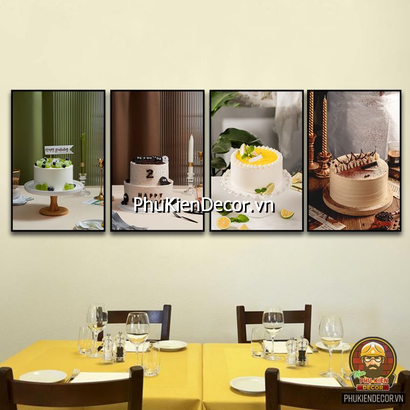 Tranh trang trí tiệm bánh sinh nhật tạo không gian quán độc đáo, ấn tượng Tranh trang trí tiệm bánh sinh nhật tạo không gian quán độc đáo, ấn tượng