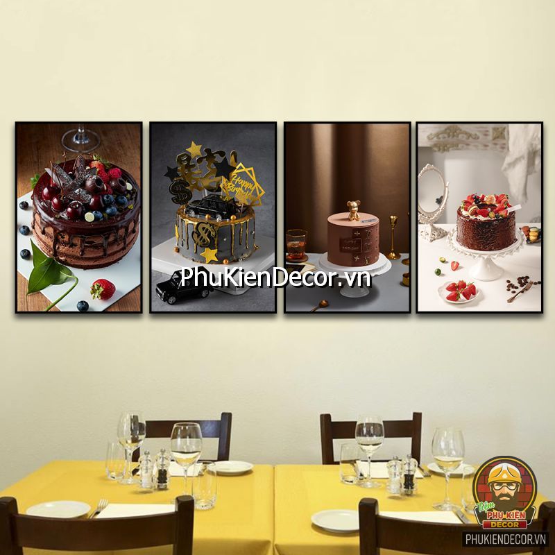 Tranh trang trí tiệm bánh sinh nhật tạo không gian quán độc đáo, ấn tượng Tranh trang trí tiệm bánh sinh nhật tạo không gian quán độc đáo, ấn tượng