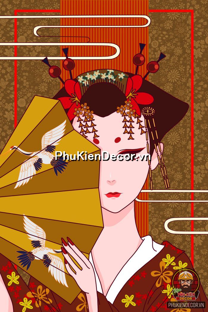 Tranh trang trí cô nàng geisha là một dấu ấn trong văn hóa Nhật bản, phản ánh giá trị nghệ thuật Tranh trang trí cô nàng geisha là một dấu ấn trong văn hóa Nhật bản, phản ánh giá trị nghệ thuật