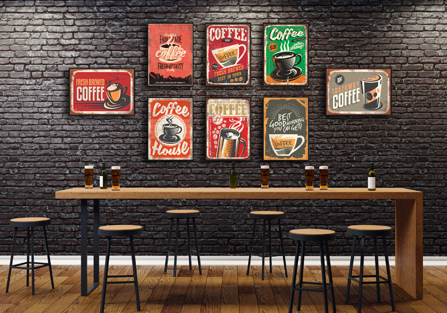 Tranh treo tường trang trí quán cafe, beer mộc mạc Tranh treo tường trang trí quán cafe, beer mộc mạc