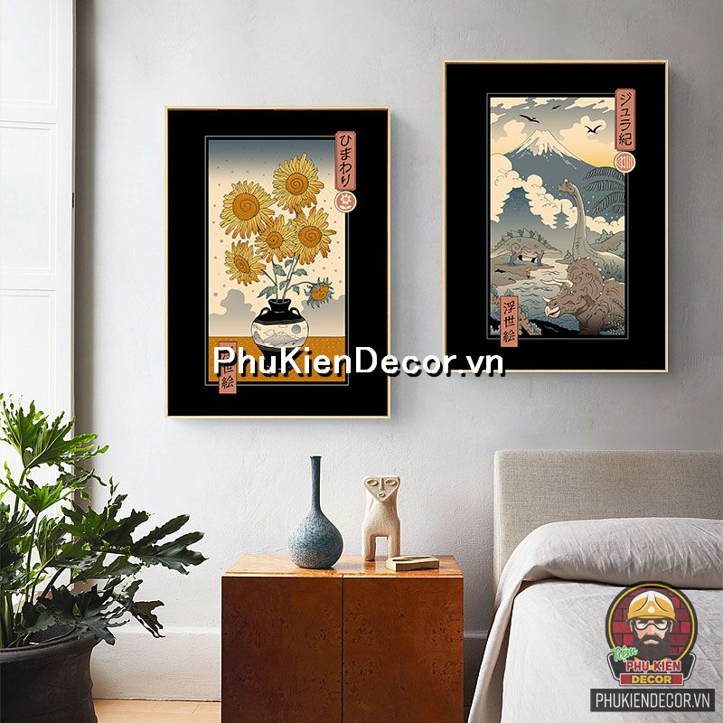Tranh treo cổ truyền Nhật Bản trang trí độc đáo, sang trọng bởi vẻ đẹp quý phái mà nó mang lại Tranh treo cổ truyền Nhật Bản trang trí độc đáo, sang trọng bởi vẻ đẹp quý phái mà nó mang lại