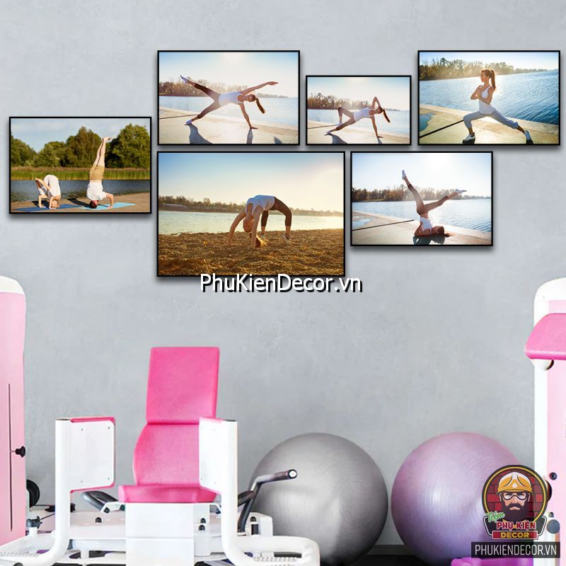 Sử dụng tranh treo phòng tập yoga thịnh hành hiện nay Sử dụng tranh treo phòng tập yoga thịnh hành hiện nay