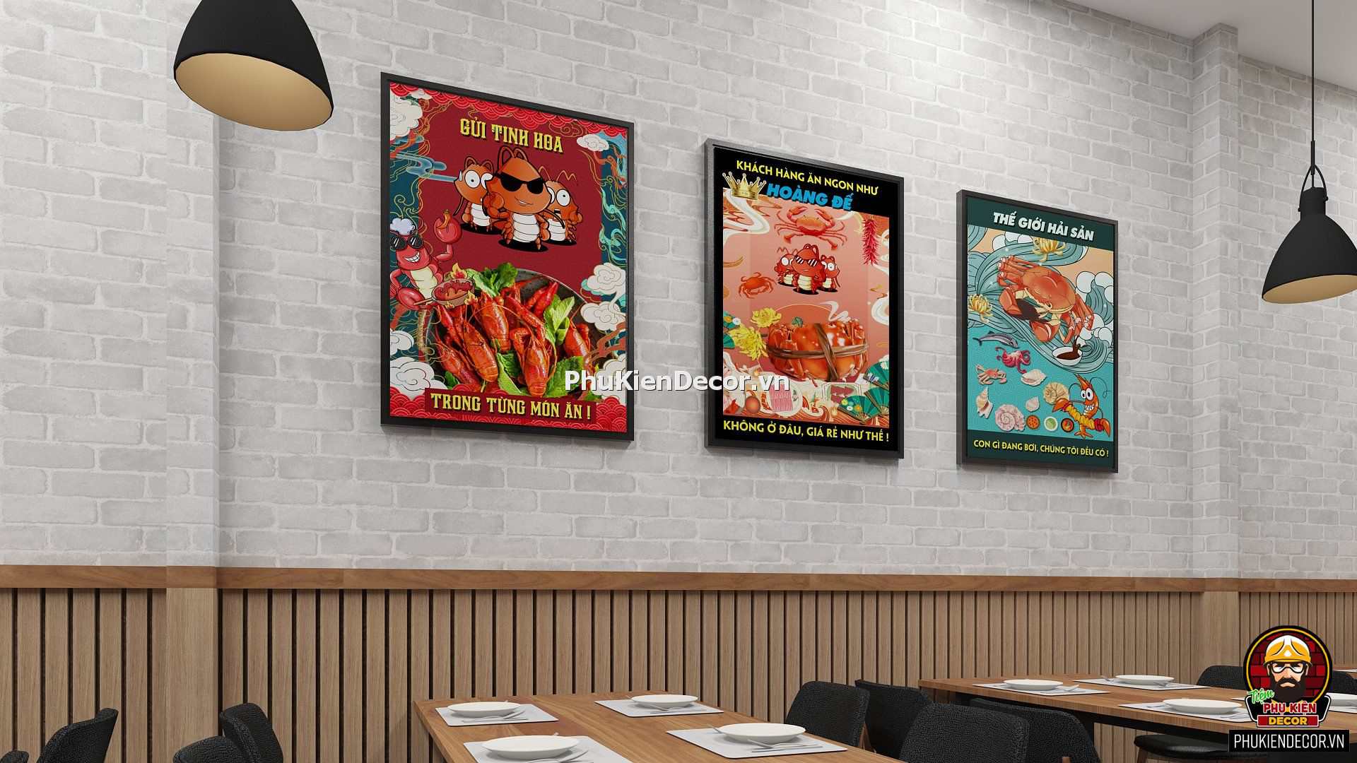 Tranh treo quán Hải sản Tranh treo quán Hải sản