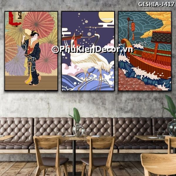 Tranh treo tường phong cách Geishia Nhật Bản mang nét  văn hóa truyền thống sâu sắc Tranh treo tường phong cách Geishia Nhật Bản mang nét  văn hóa truyền thống sâu sắc